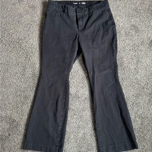 Old Navy Black High Rise Pixie Flare Pants